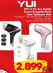 YUİ IPLV15 PRO BUZ BAŞLIKI BEYAZ/ROSEGOLD/SİYAH LAZER EPİLASYON ALETİ